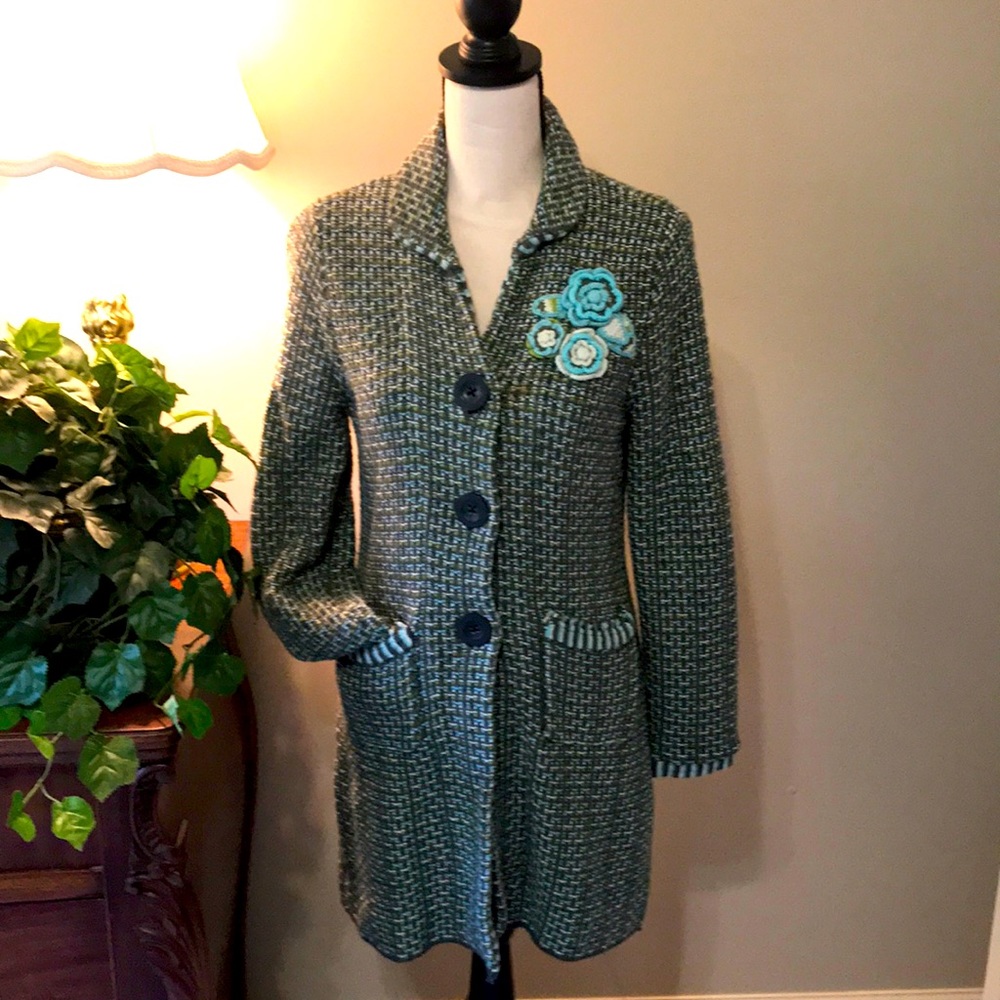 Sigrid Olsen cardigan. Size small, fully lined. In great shape. Super cute!